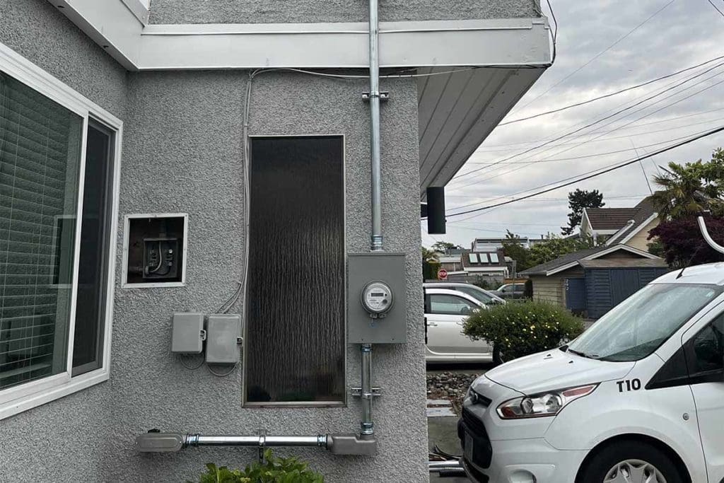 Electric box outside of house